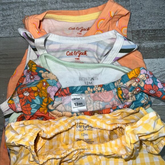 Baby Girl 5-Piece Tank Tops Bundle Size 12M - Picture 2 of 2